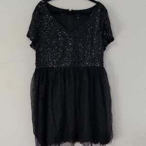 Torrid Black Sequin Dress